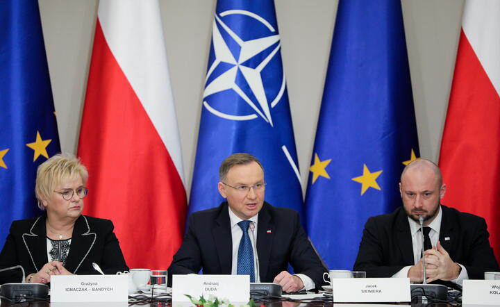 Prezydent RP Andrzej Duda i RBN  / autor: PAP