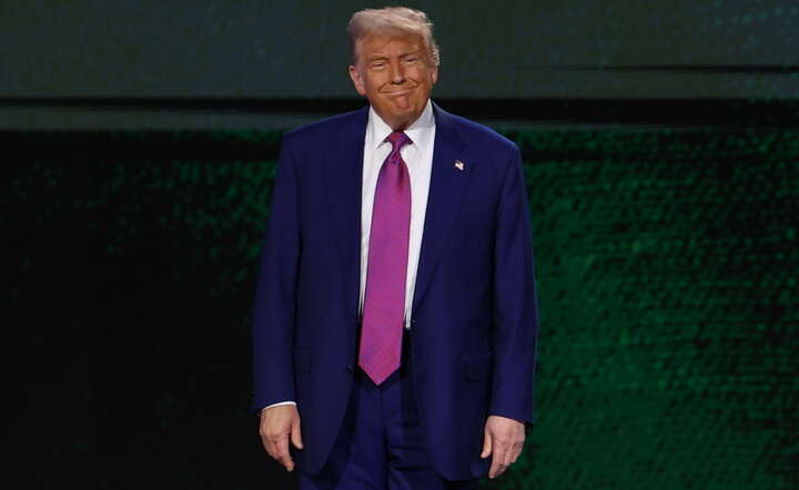 Prezydent USA Donald Trum w trakcie wizyty na Bliskim Wschodzie w Rijadzie, stolicy Arabii Saudyjskiej / autor: PAP/ EPA/ALI HAIDER