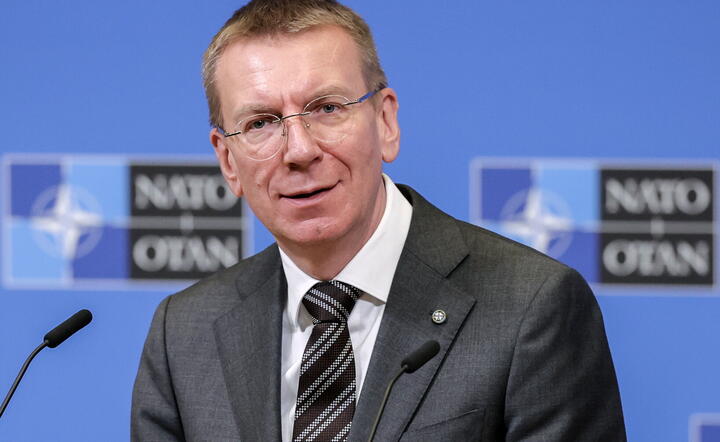 Prezydent Łotwy Edgars Rinkeviczs / autor: PAP