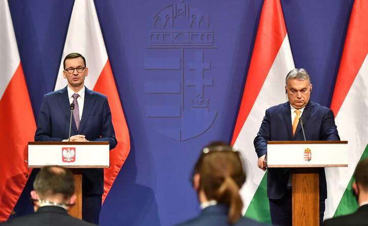 premierzy Mateusz Morawiecki i Victor Orban / autor: PAP