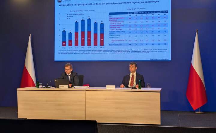 Prezentacja lipcowej edycji "Raportu o inflacji" Narodowego Banku Polskiego / autor: Fratria / MW