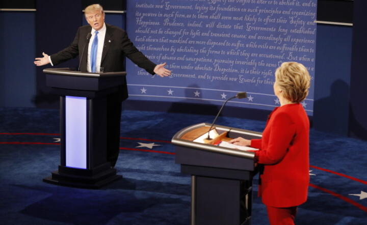 Debata Trump-Clinton, fot. PAP/EPA/RICK WILKING