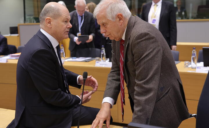 kanclerz Niemiec Olaf Scholz i szef unijnej dyplomacji Joseph Borrell / autor: fotoserwis PAP