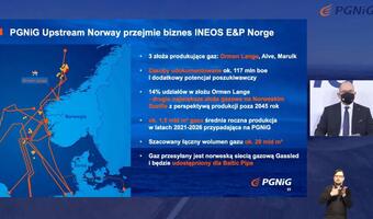 PGNiG kupuje aktywa norweskiej firmy wydobywczej INEOS E&P Norge AS