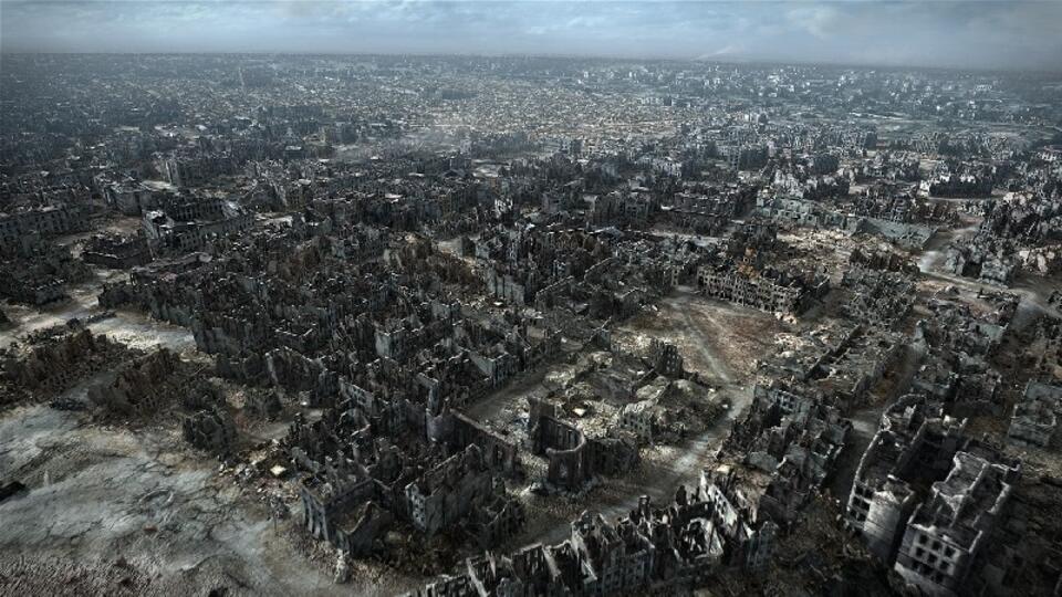 Warsaw in 1945 - destroyed by Germans 