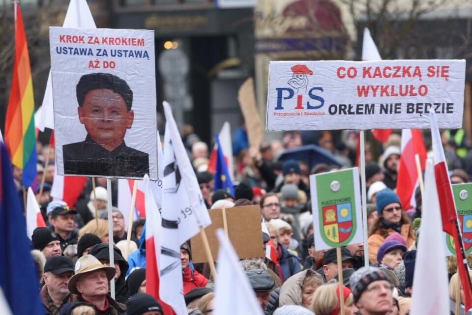 Demonstracje opozycji stają się coraz bardziej egzotyczne i kuriozalne, PAP/Jakub Kaczmarczyk
