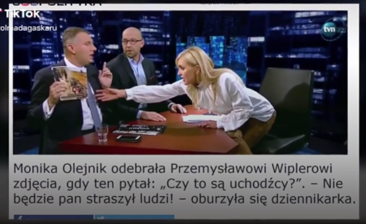 zdjęcie z filmu o TVN24 na TikToku / autor: TikTok/Fratria