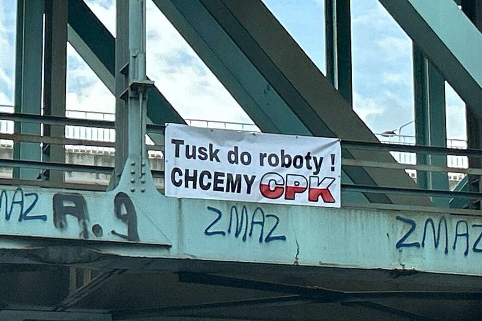 "Tusk do roboty! CHCEMY CPK" / autor: wPolityce.pl