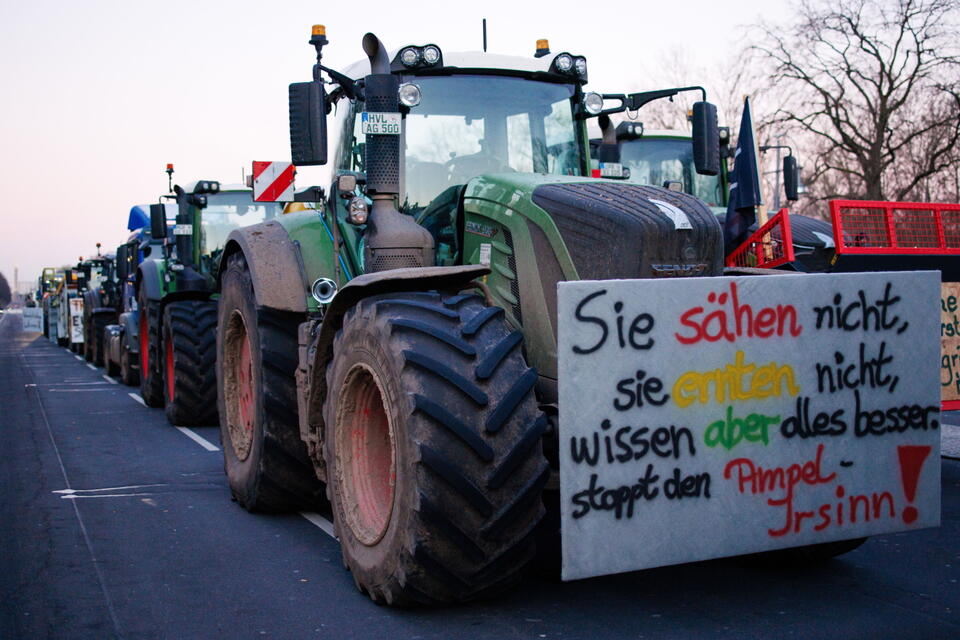 Protest rolników w Berlinie / autor: PAP/epa