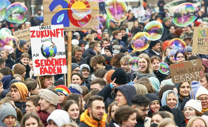 Protest w Berlinie. Strajk klimatyczny / autor: PAP/EPA