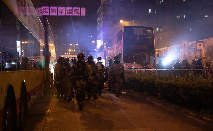  24. z rzędu weekend masowych prodemokratycznych protestów w Hongkongu / autor:  PAP/EPA/JEROME FAVRE