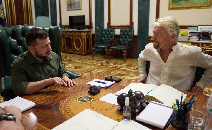 Richard Branson w Kijowie spotkał się z Zełenskim
