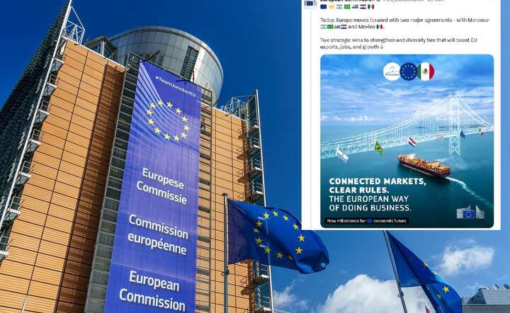 Komisja Europejska przyjęła umowę handlową z blokiem państw Ameryki Południowej, Mercosur / autor: Fratria / @EU_Commission