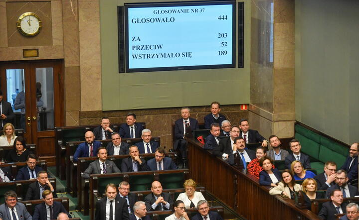 posłowie na sali obrad Sejmu w Warszawie / autor: fotoserwis PAP