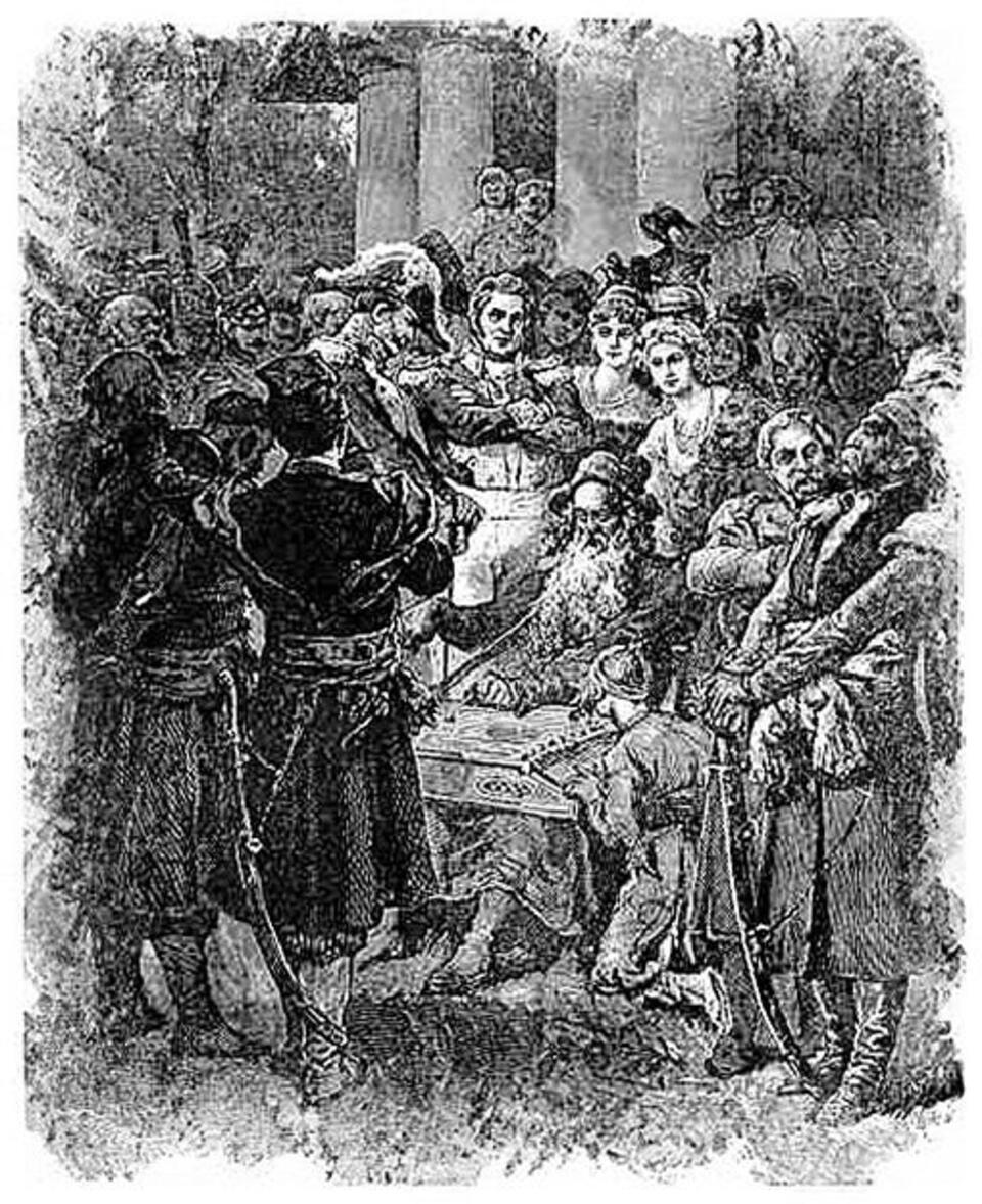 Ilustracja Andriollego do Księgi XII, Koncert Jankiela
