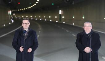Morawiecki: Dzisiaj otwieramy najnowocześniejszy i najdłuższy tunel w Polsce