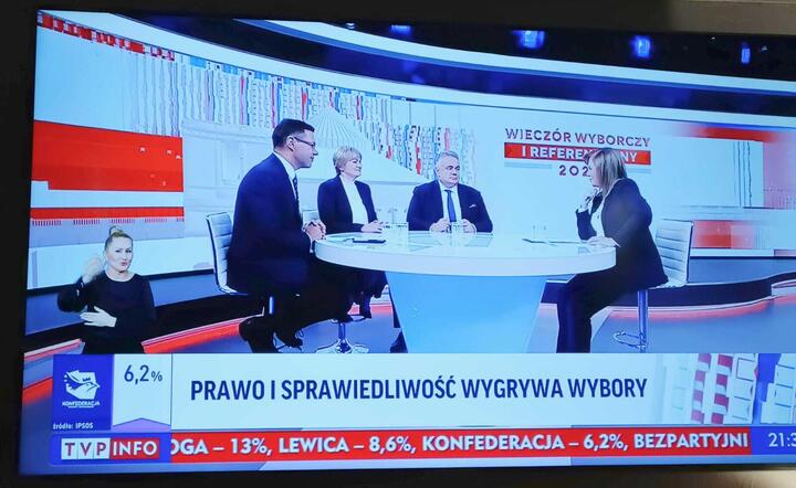 Wieczór Wyborczy w TVP Info / autor: Fratria