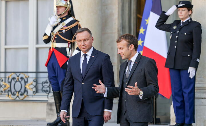 Andrzej Duda i Emmanuel Macron / autor: PAP/EPA