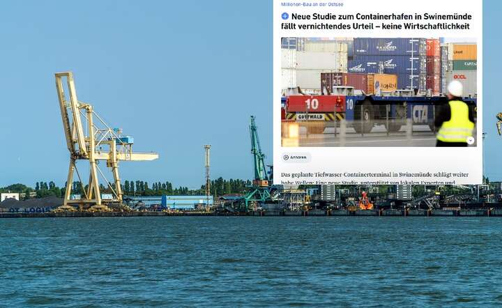 Portal Ostsee Zeitung atakuje inwestycję logistyczną w Świnoujściu / autor: Fratria / AS + Screen