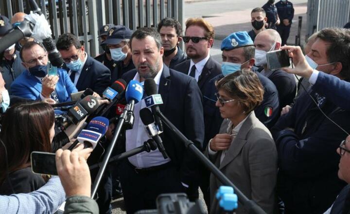 lider włoskiej prawicowej Ligi Matteo Salvini / autor: Antek G/Twitter