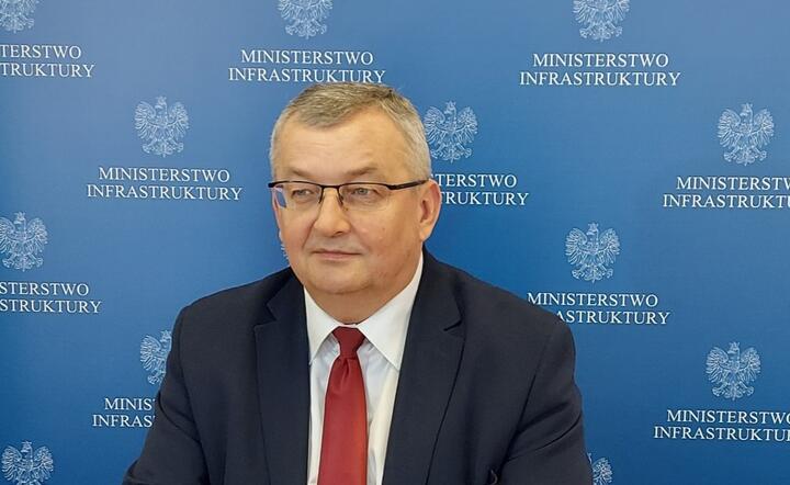 minister infrastruktury Andrzej Adamczyk / autor: twitter.com/MI_GOV_PL