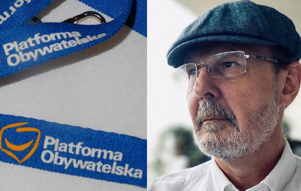 Logo PO; prof. Arkadiusz Jabłoński / autor: Fratria/archiwum prof. Arkadiusza Jabłońskiego