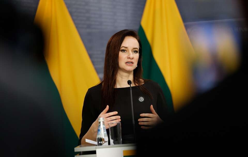 Inga Ruginiene / autor: PAP/EPA/TOMS KALNINS
