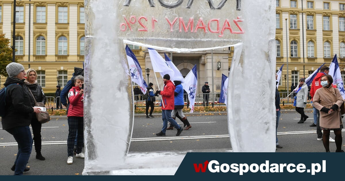 Nie Zamra Ajcie P Ac Protest Pracownik W Bud Et Wki Wgospodarce Pl