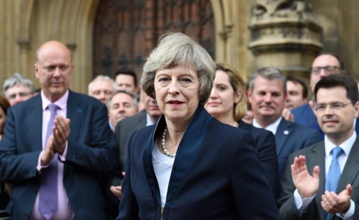 Premier Wielkiej Brytanii Theresa May, fot. PAP/EPA/ANDY RAIN