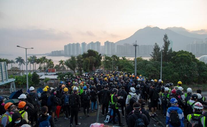 Protesty w Hongkongu / autor: PAP/EPA/JEROME FAVRE