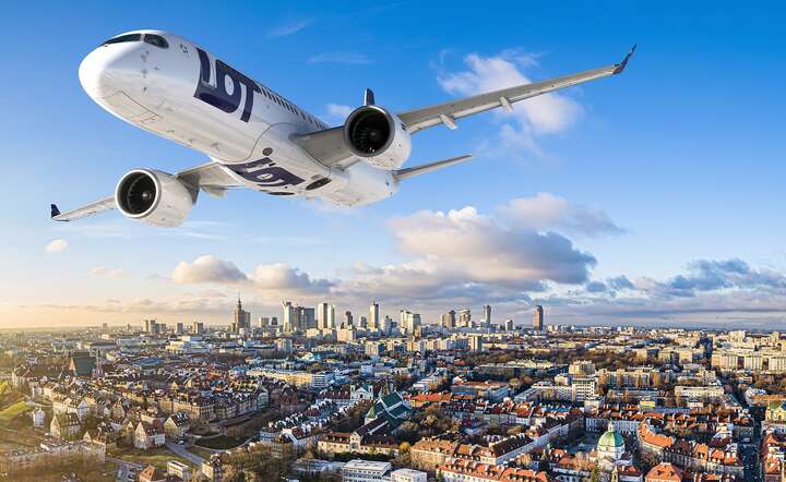Airbus 220 w barwach PLL LOT - wizualizacja / autor: materiały prasowe PLL LOT