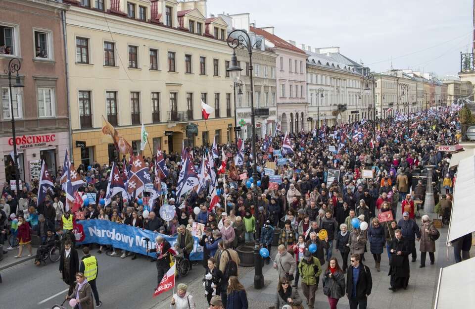 Marsz życia w Warszawie / autor: Fratrira