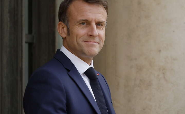 Prezydent Francji Emmanuel Macron / autor: PAP/EPA/YOAN VALAT