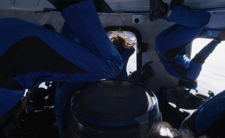 Blue Origin space mission / autor: mat. prasowe, YouTube