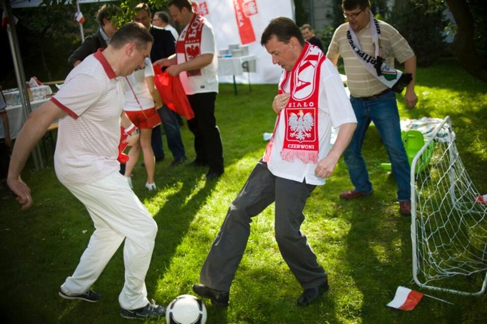Przemysław Wipler i Mariusz Błaszczak w czasie Euro 2012. Fot. profil Przemysława Wiplera na Facebooku