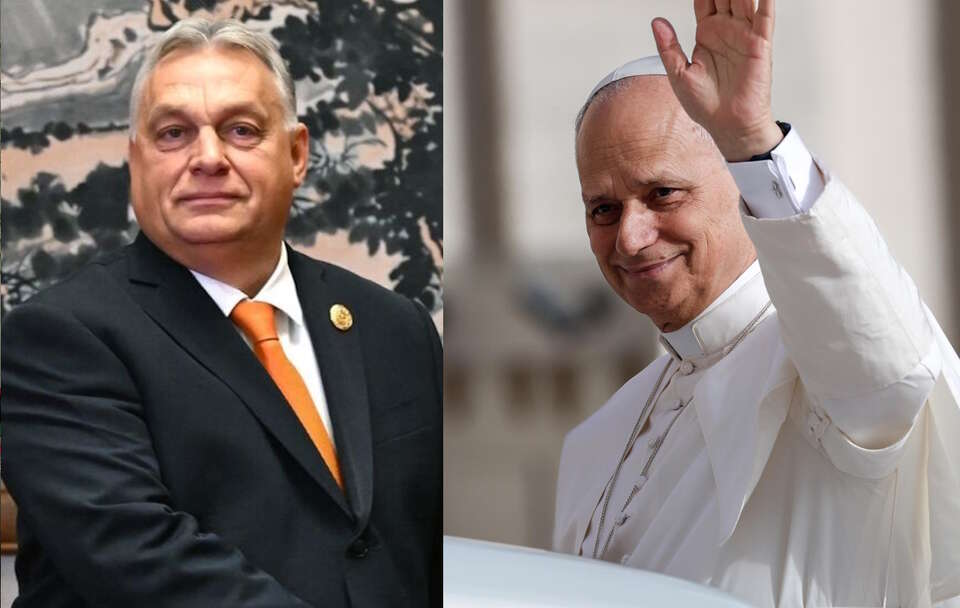 Viktor Orban, Leon XIV / autor: PAP/EPA/GIUSEPPE LAMI/wikimedia.commons: RIA Novosti archive/https://creativecommons.org/licenses/by-sa/3.0/