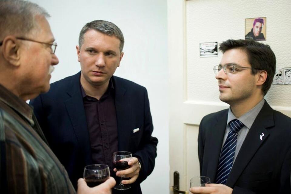 Poseł Wipler wraz z dr. Stanisławem Tyszką. Fot. Fundacja Republikańska