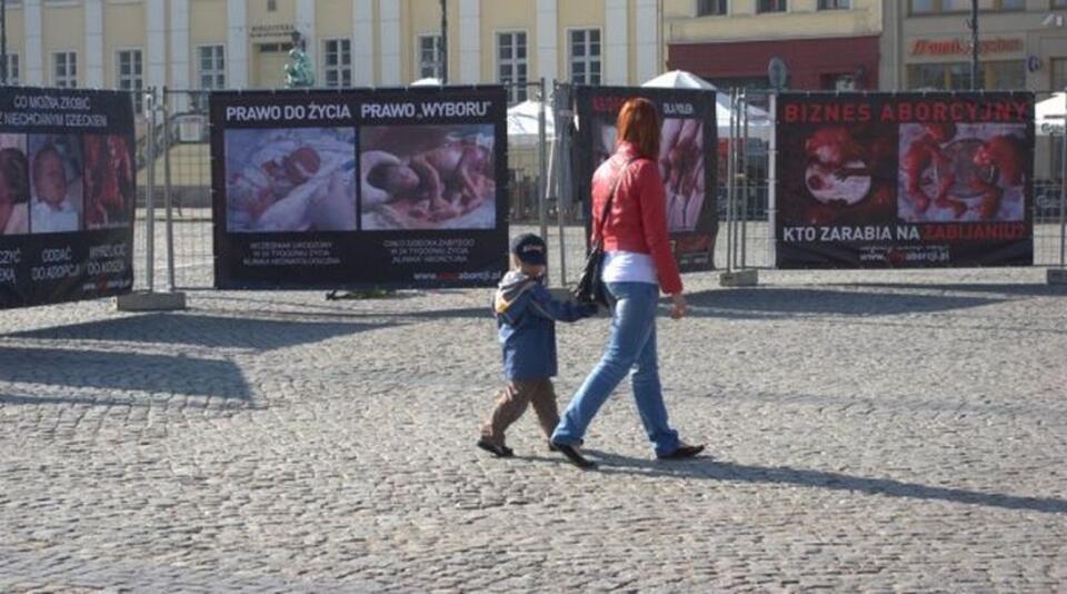 Fot. Stopaborcji.pl/Na zdjęciu jedna z pikiet organizowanych przez fundację "Pro - Prawo do życia"