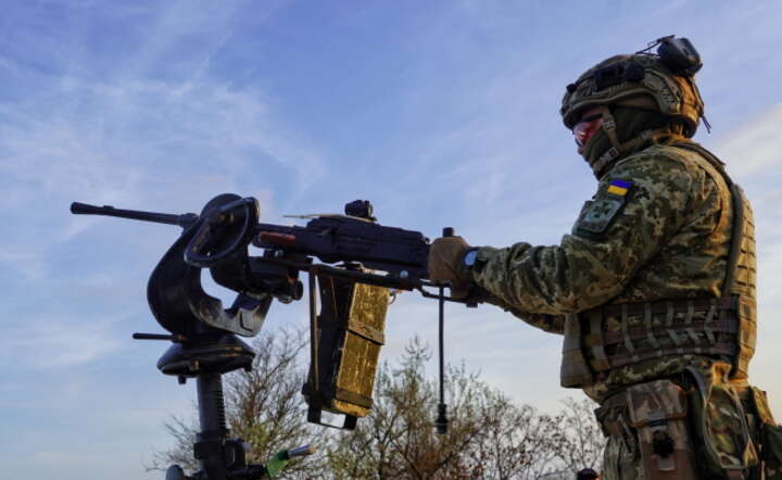 Ćwiczenia mobilnej grupy ogniowej ukraińskiej straży granicznej w obwodzie odeskim / autor: PAP/Alena Solomonova