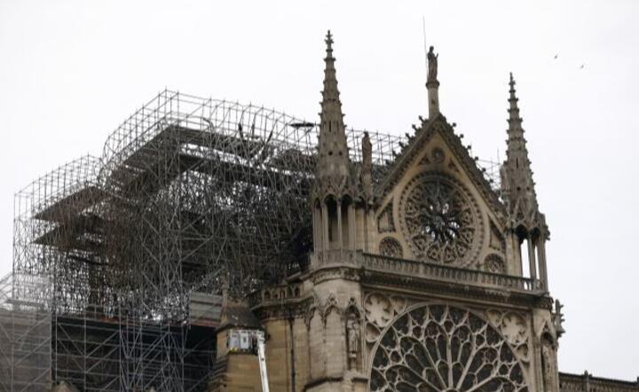 Katedra Notre Dame po pożarze / autor: PAP/EPA/IAN LANGSDON