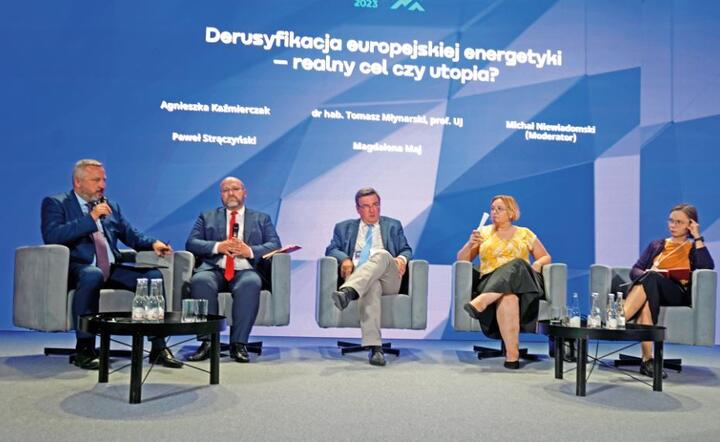 Krynica Forum 2023/Panel „Derusyfikacja europejskiej energetyki – realny cel czy utopia?” / autor: Mat. pras. 