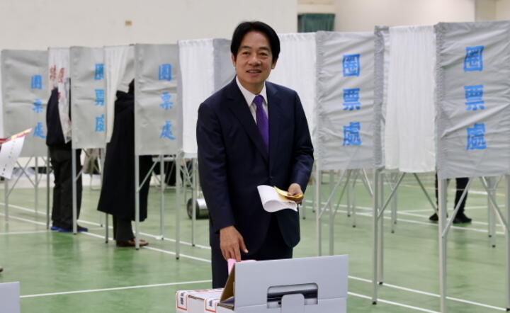 Faworyt wyborów na prezydenta Tajwanu - Lai Ching-te (William Lai), kandydat Demokratycznej Partii Postępowej / autor: PAP/EPA/RITCHIE B. TONGO