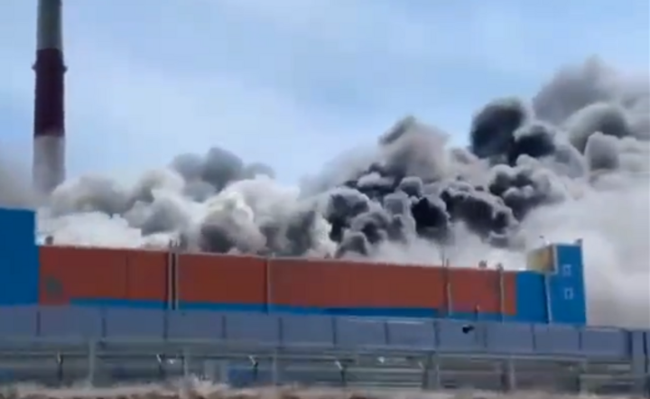 pożar elektrowni GRES-2 na Sachalinie / autor: screen/youtube.com
