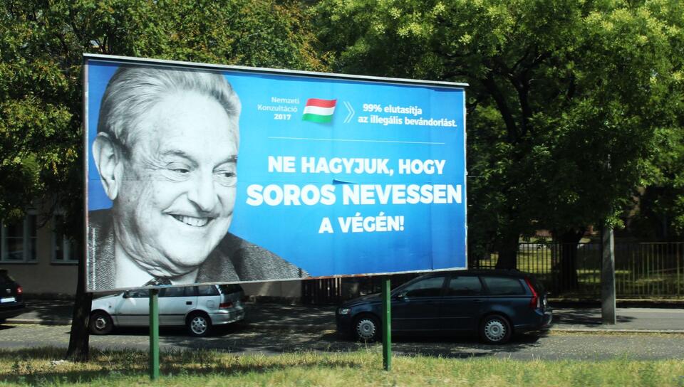 Węgry, billboard z prostym pytaniem: czy chcecie by to on wygrał?  / autor: wPolityce.pl