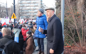 Roman Giertych na demonstracji KOD w grudniu 2015 r. / autor: YouTube