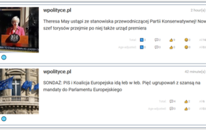 Te dwie informacje agregator 'naukowców z oksfordu też uznał za informacje śmieciowe' / autor: wPolityce.pl