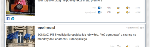 Te dwie informacje agregator 'naukowców z oksfordu też uznał za informacje śmieciowe' / autor: wPolityce.pl