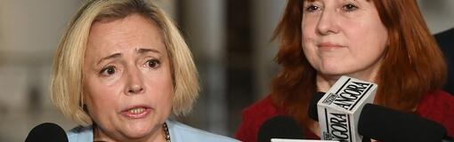 Posłanki Lewicy Wanda Nowicka oraz Małgorzata Prokop-Paczkowska / autor: PAP/Radek Pietruszka
