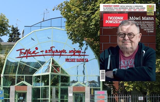 Radiowa Trójka; okładka Tygodnika Powszechnego / autor: Fratria; Tygodnik Powszechny