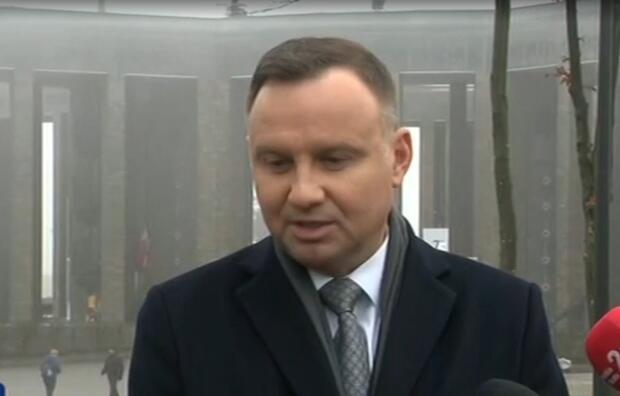 Prezydent Duda / autor: screenshot/TVP Info
